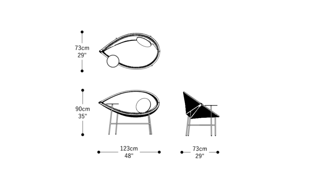 Imagen de las dimensiones principales del producto